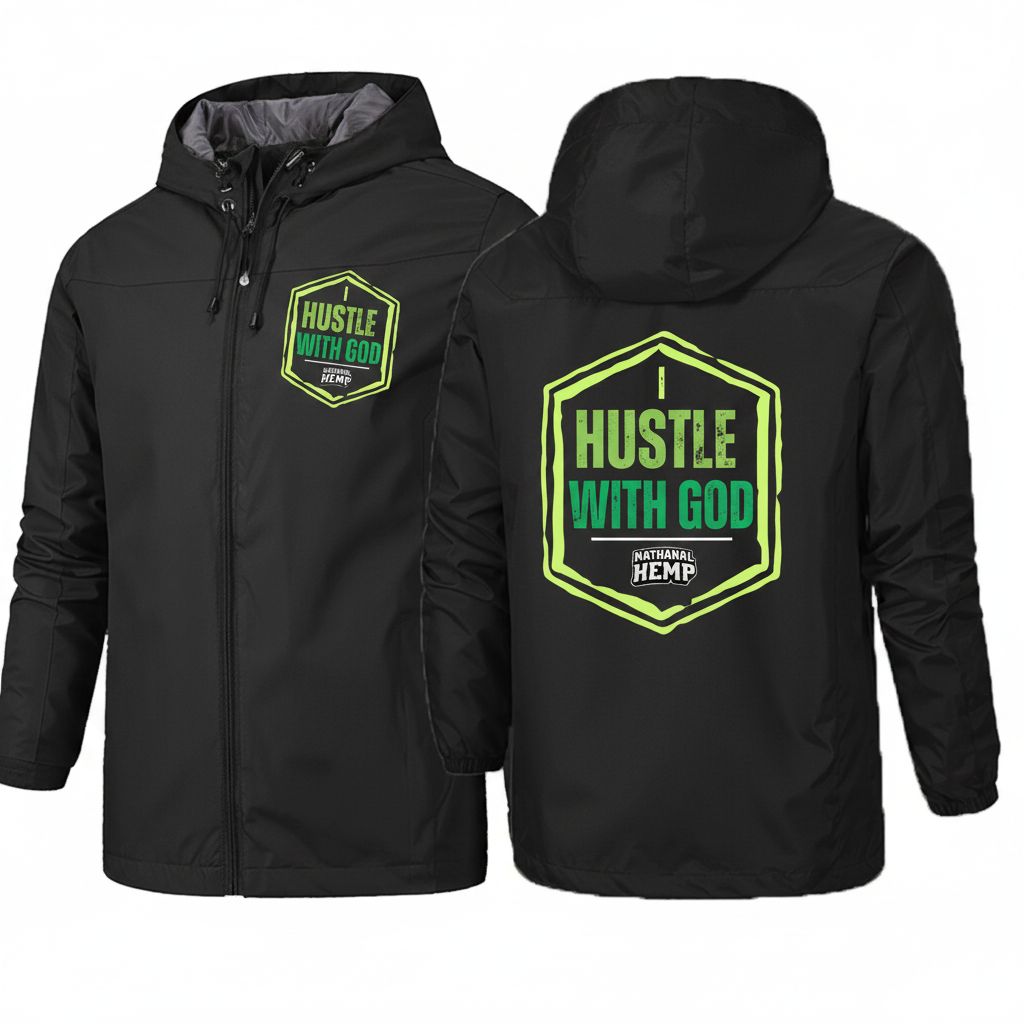 Hustle With God Hooded Jacket