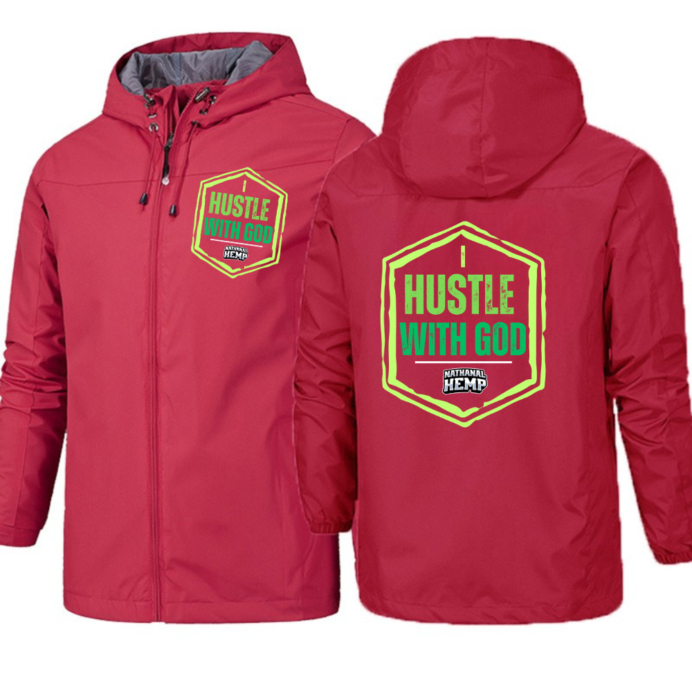 Hustle With God Hooded Jacket
