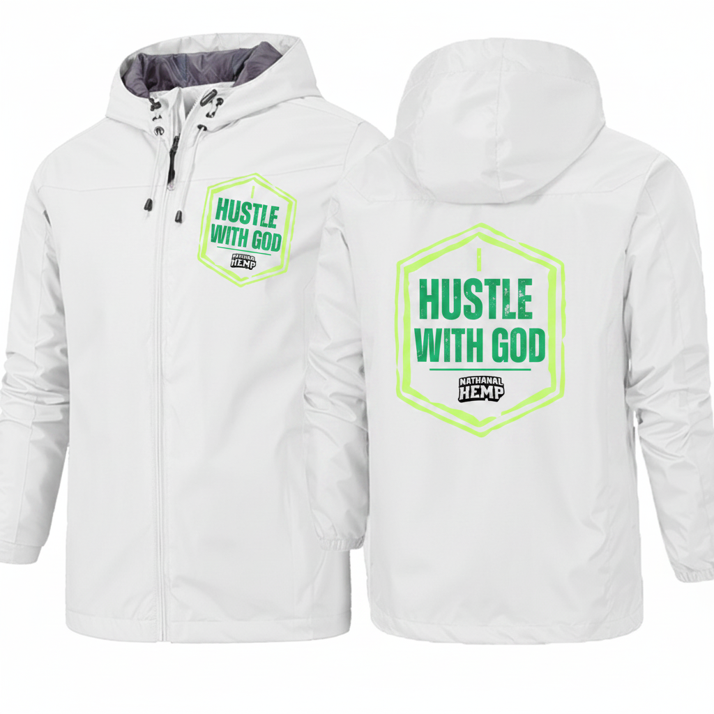 Hustle With God Hooded Jacket