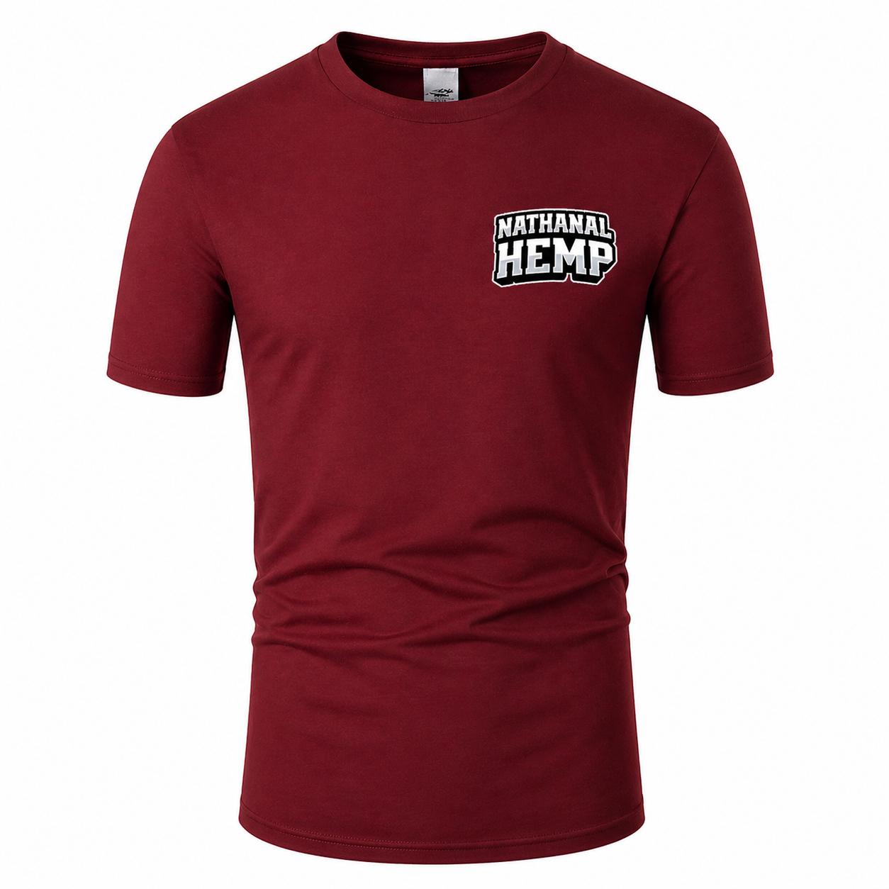 Nathanal Hemp Minimal Logo T-Shirt