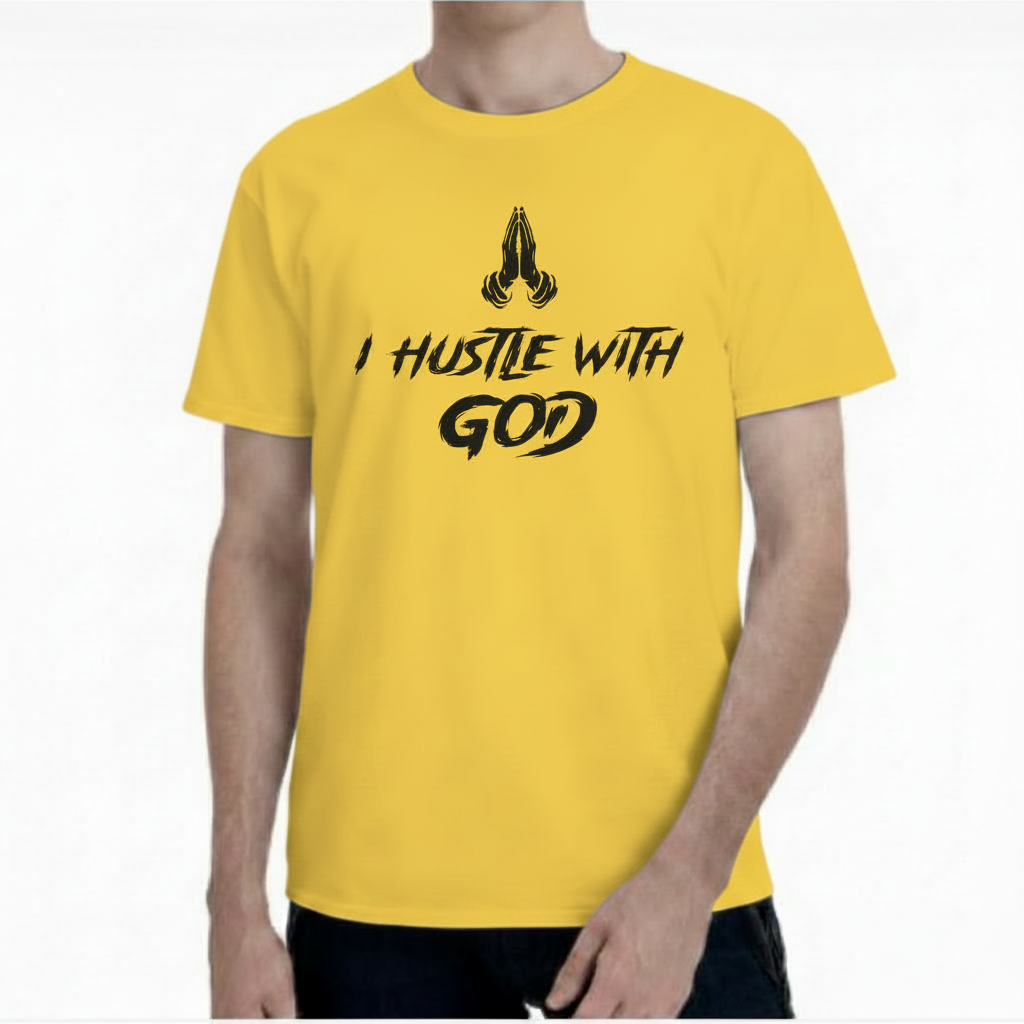 I Hustle With God Faith Graphic T-Shirt