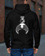 Minimal Angel Hoodie Back Design Zip Hoodie