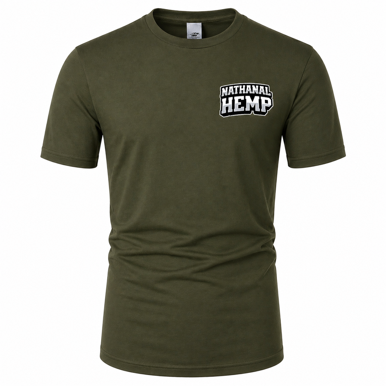 Nathanal Hemp Minimal Logo T-Shirt