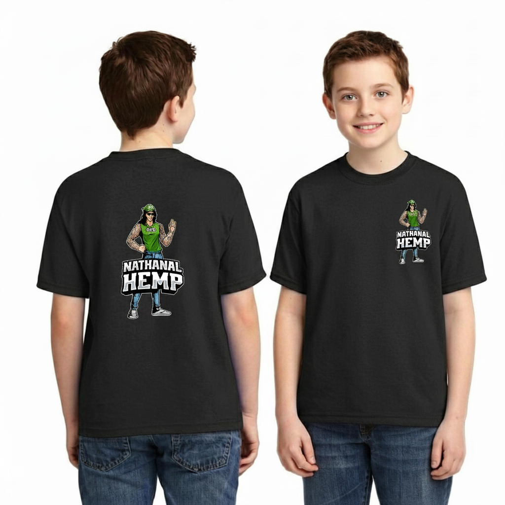 Nathanal Hemp Kids T-Shirt – Front & Back Graphic Tee