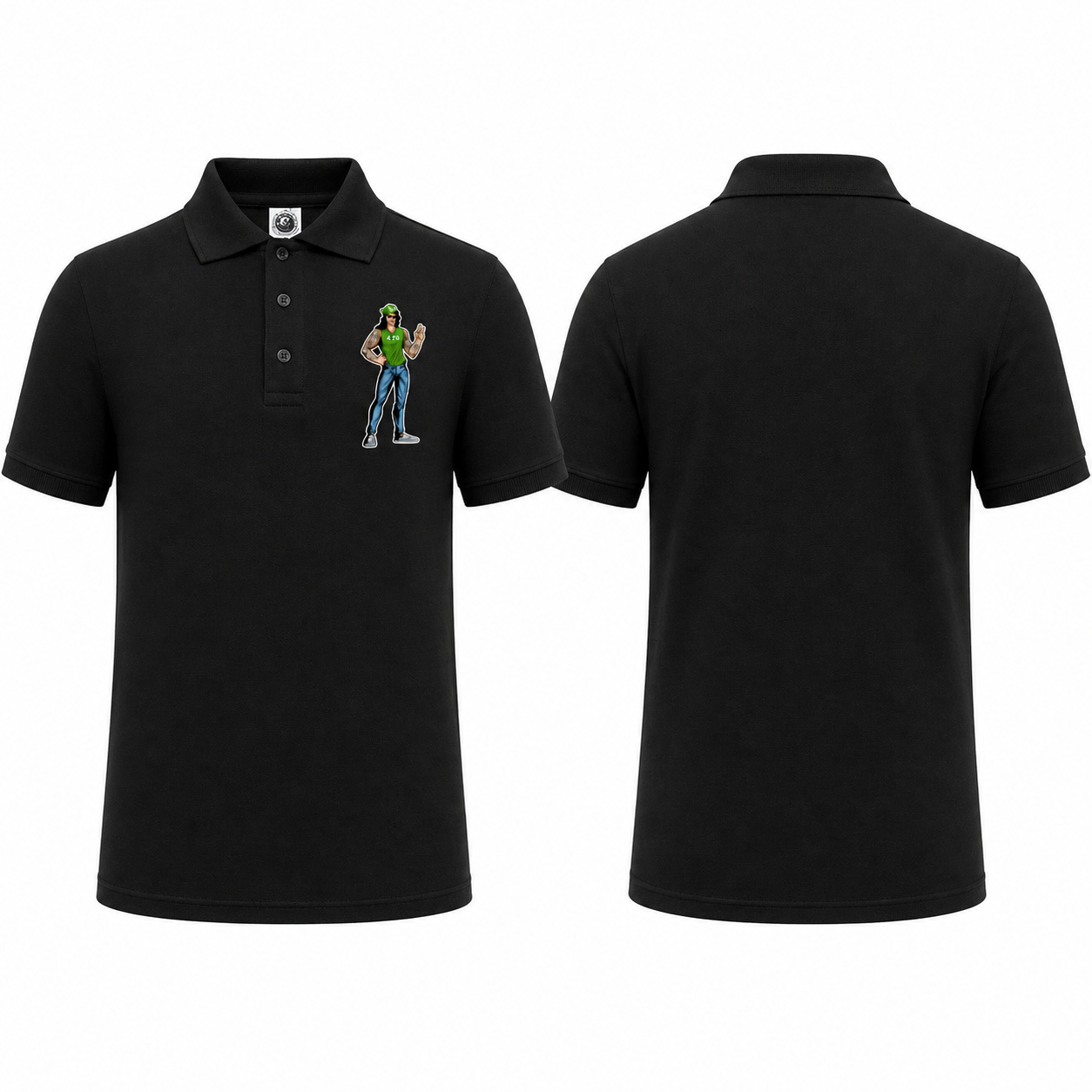Character Graphic Polo Shirt