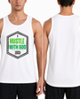 Hustle With God Men’s Tank Top – Motivational Graphic Sleeveless Shirt