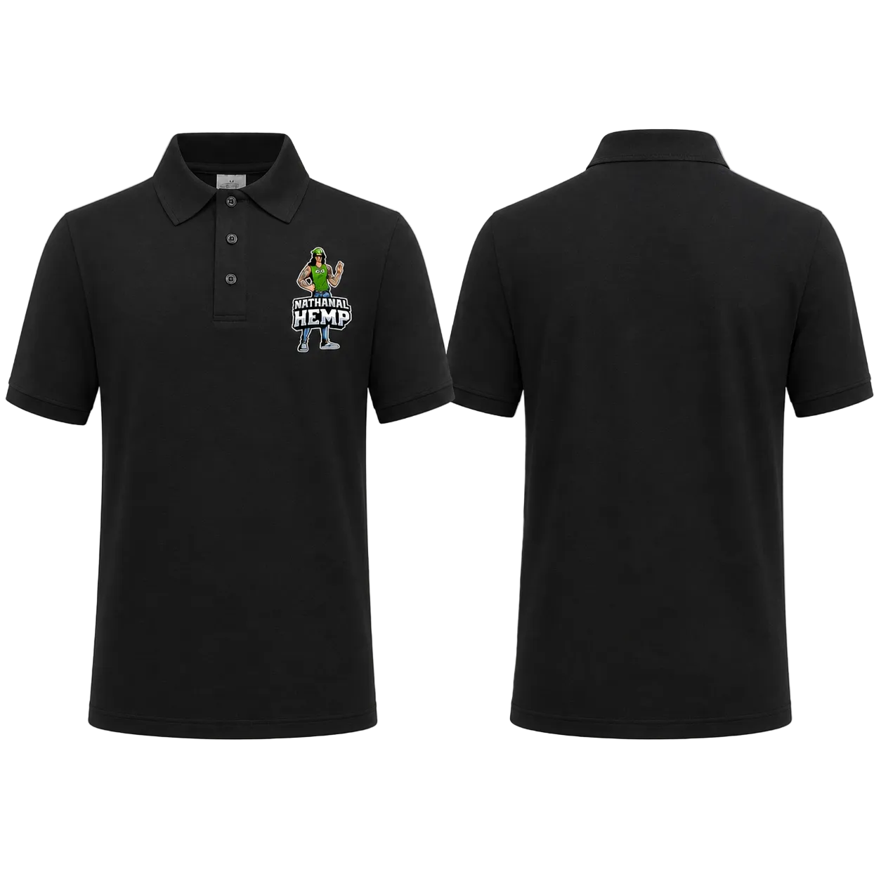 Nathanal Hemp Graphic Polo