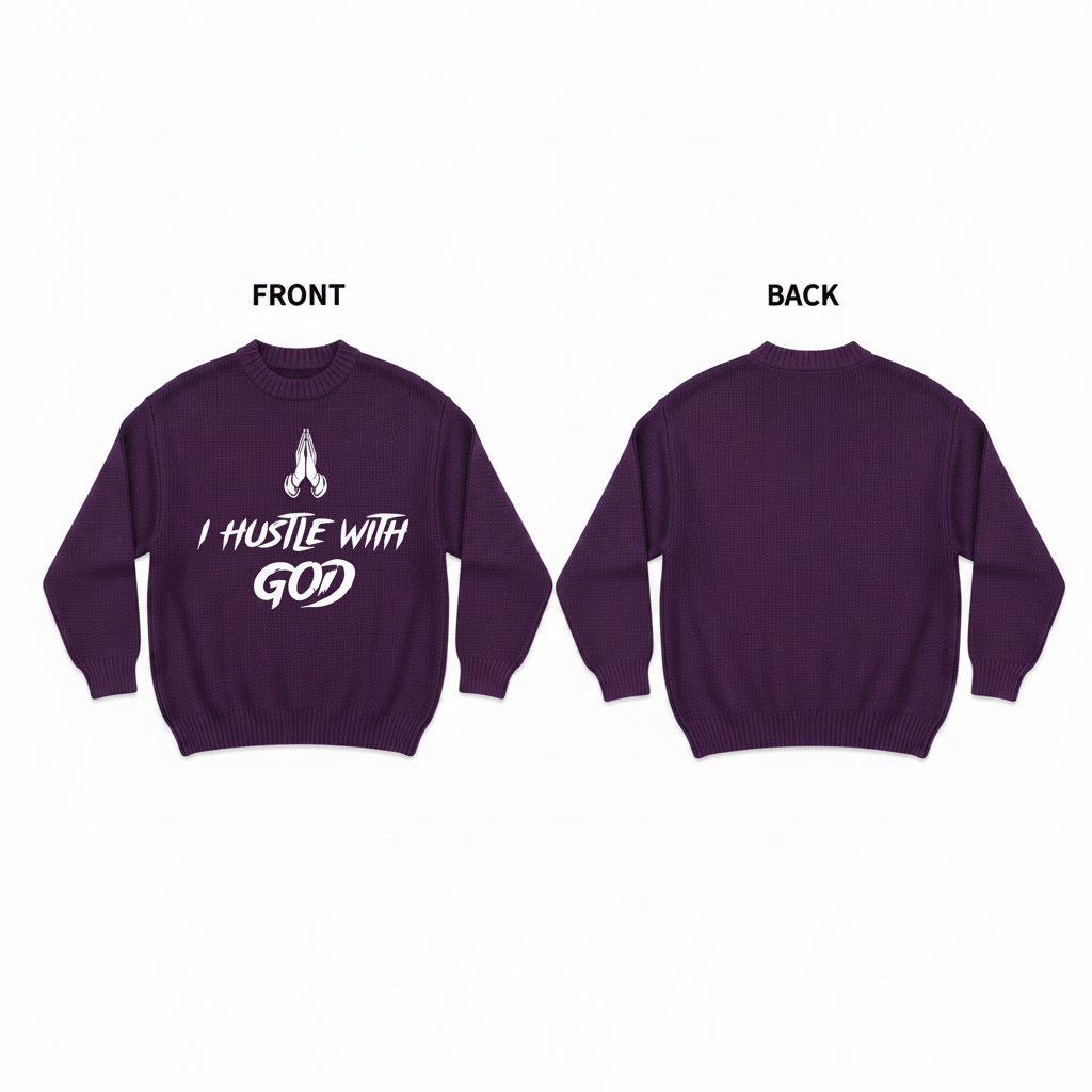 Hustle With God Knit Sweater