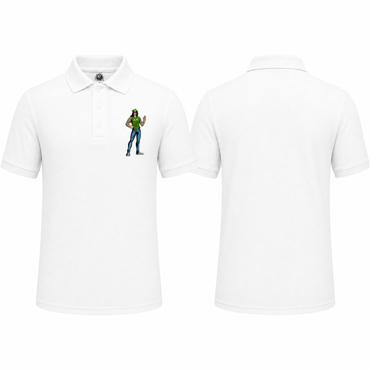 Character Graphic Polo Shirt