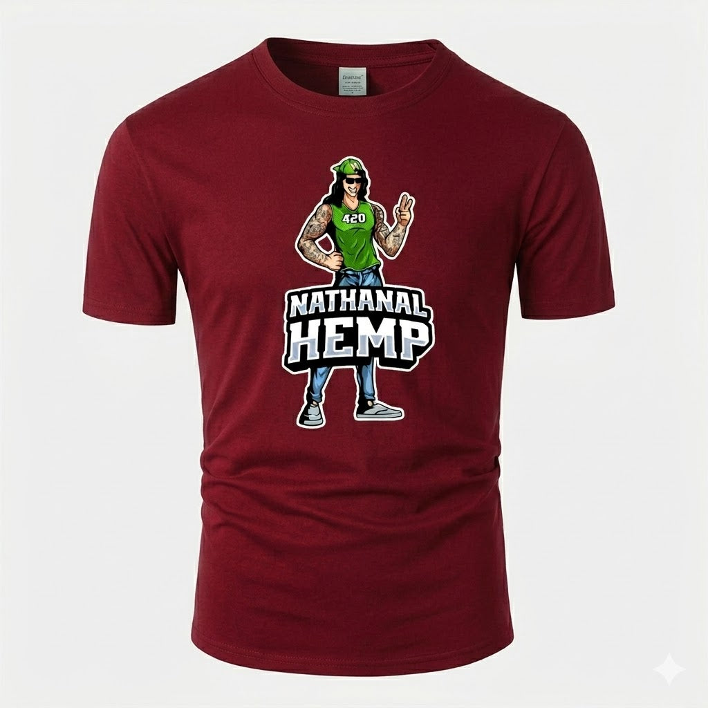 Nathanal Hemp 420 Character Graphic T-Shirt